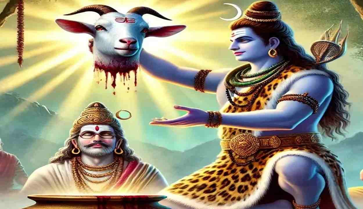 Lord shiva beheaded king daksha