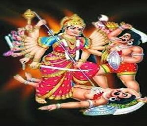 The legend of kali and the demon shambhu