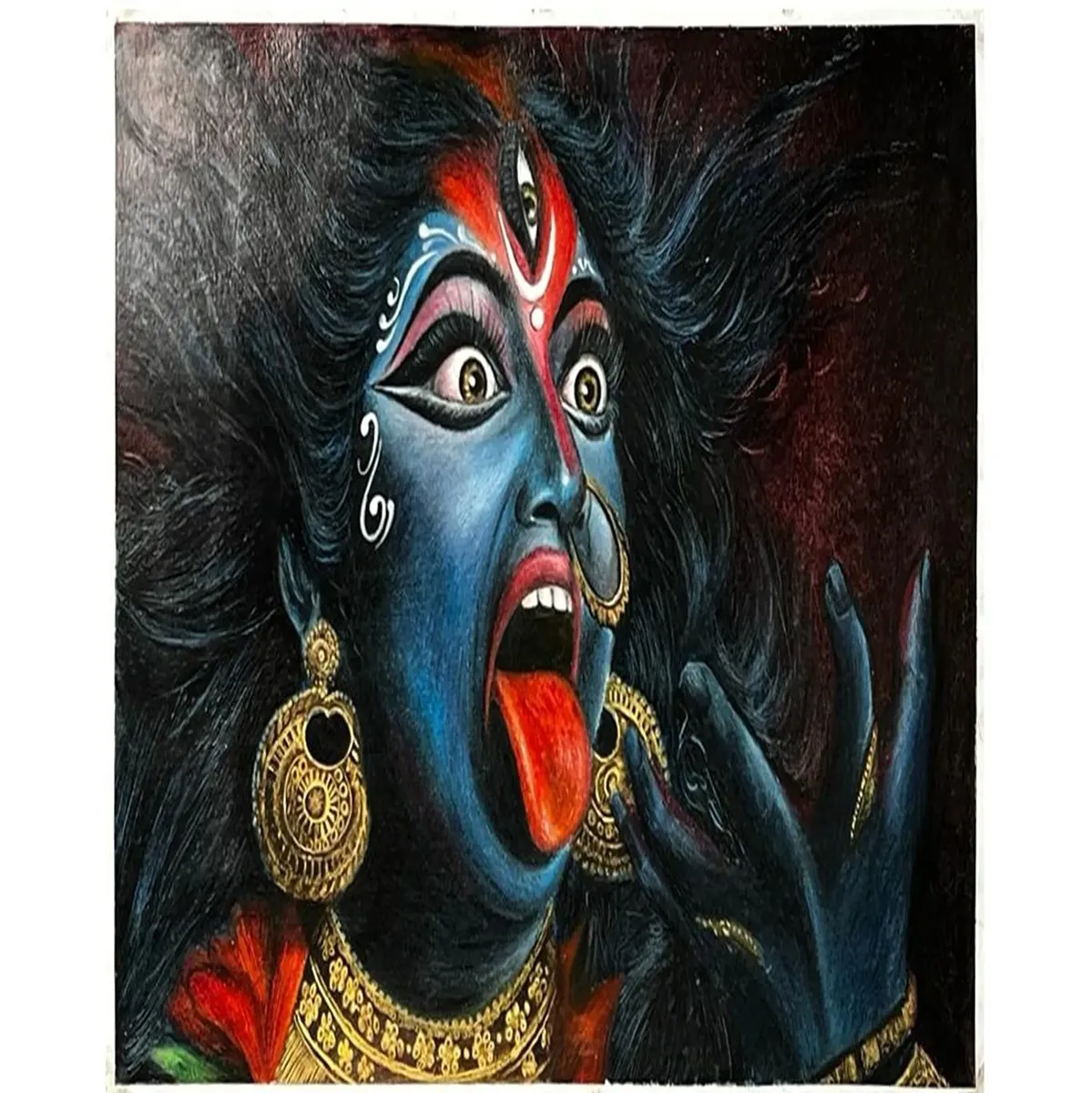 Mythology fierce emergence goddess kali defeat