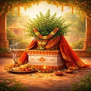 Devotion tulsi worship brings blessings