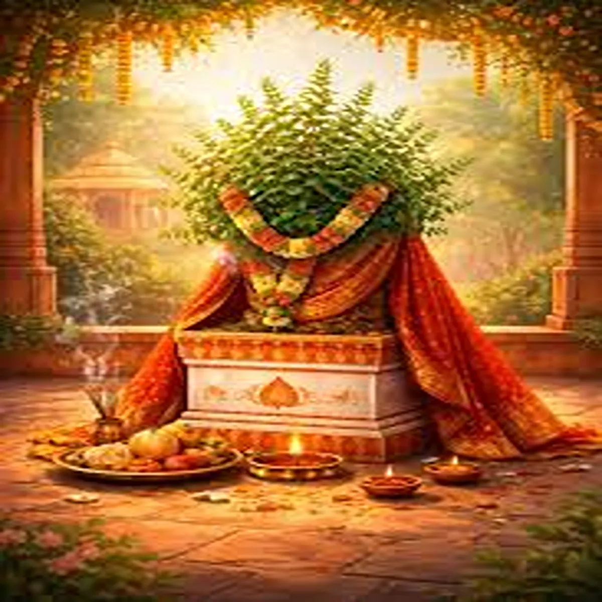 Devotion faithful worship tulsi brings unexpected